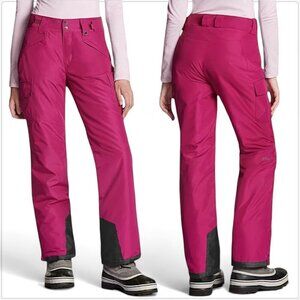 TSLA Plum Winter Snow Pants Waterproof Insulated Hook Loop Waist NWT NEW M